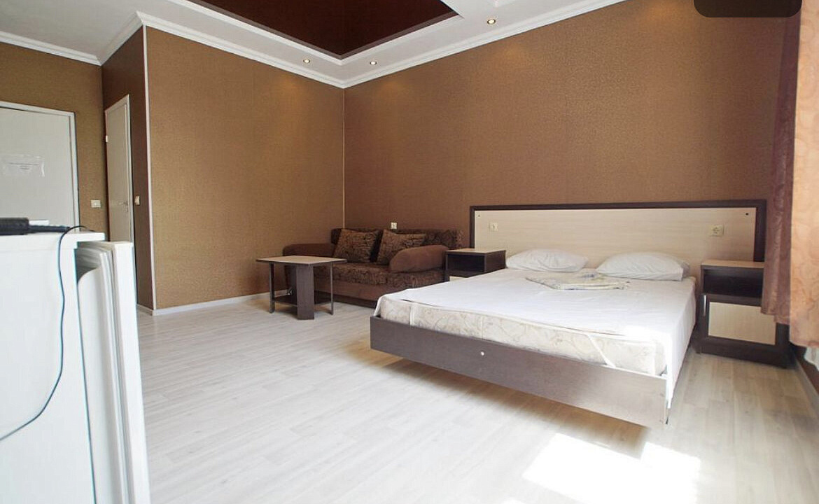 Стандартный двухместный номер с двухспальной кроватью, от 1 до 3 гостей, двуспальная кровать. Мини-отель Моника. Анапа