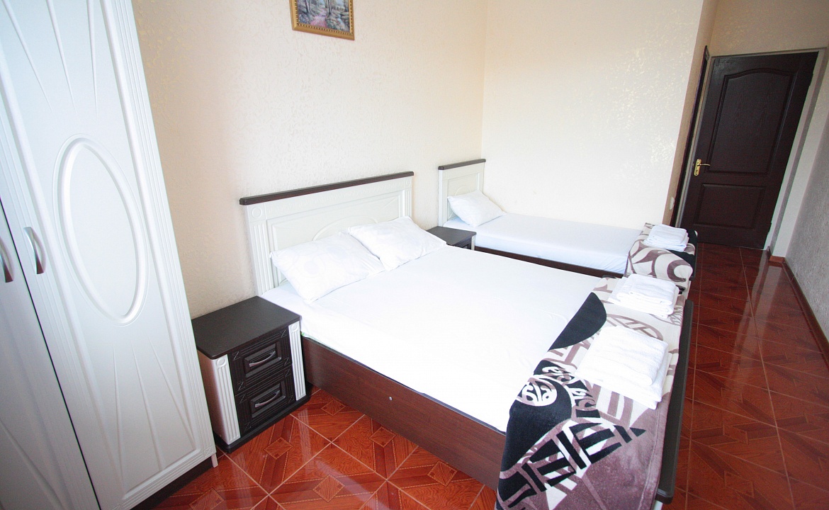 Люкс однокомнатный 3-х местный с балконом. Гостевой дом «ZIRIDIS». Витязево Люкс однокомнатный 3-х местный с балконом. Гостевой дом «ZIRIDIS». Витязево