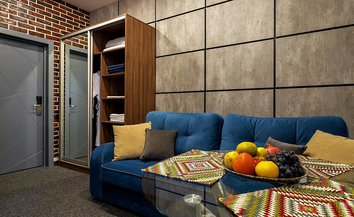 Номер Люкс с балконом и видом на море. Отель «БРЮТ». Геленджик