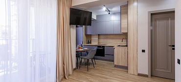 Квартира в многоквартирном доме Квартира на первой линии с отдельной спальней