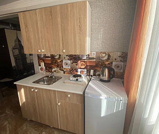 Однокомнатные апартаменты. Гостевой дом Река у Моря. 