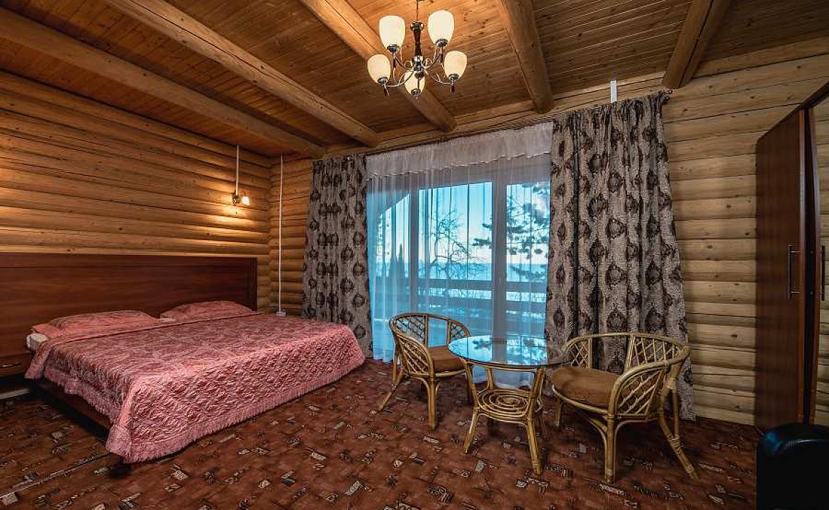 Коттедж-сруб Студио. Пансионат "Береговой". Малый Маяк