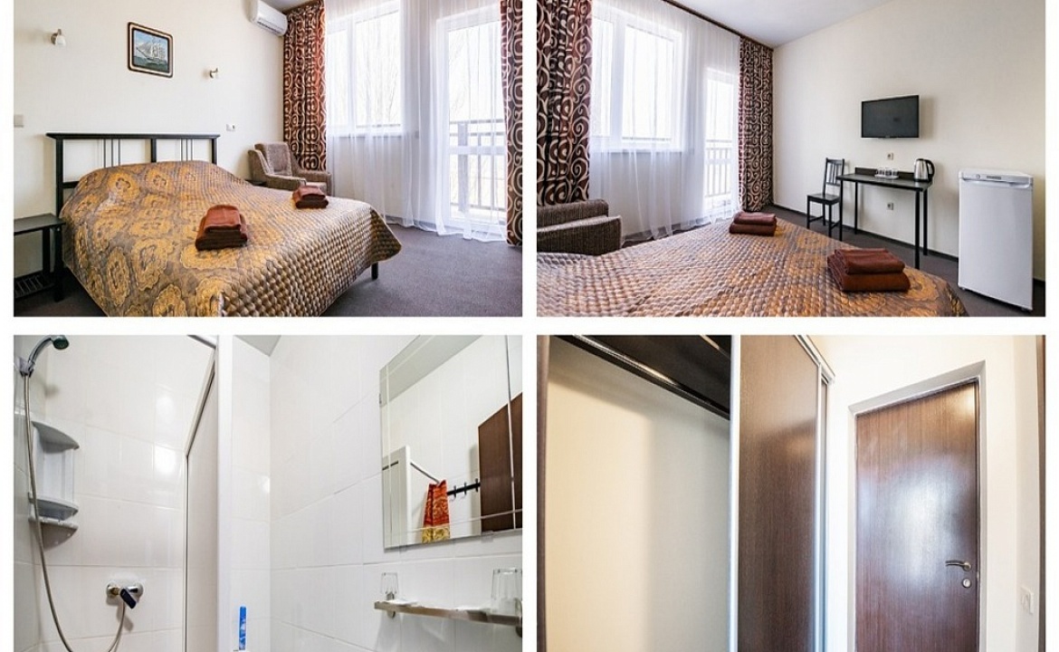 3х-местный номер с видом во внутренний двор турбазы. База отдыха «ВОЛНА». Ейск