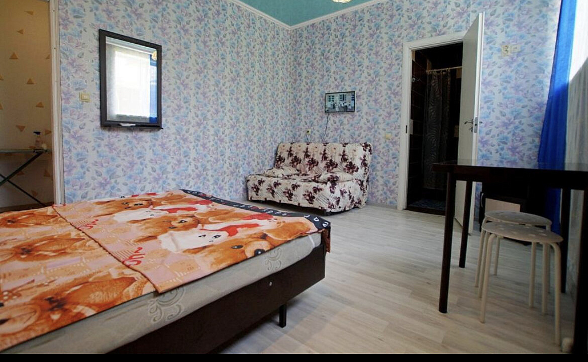 Стандартный двухместный номер с двухспальной кроватью, от 1 до 3 гостей, двуспальная кровать. Мини-отель Моника. Анапа