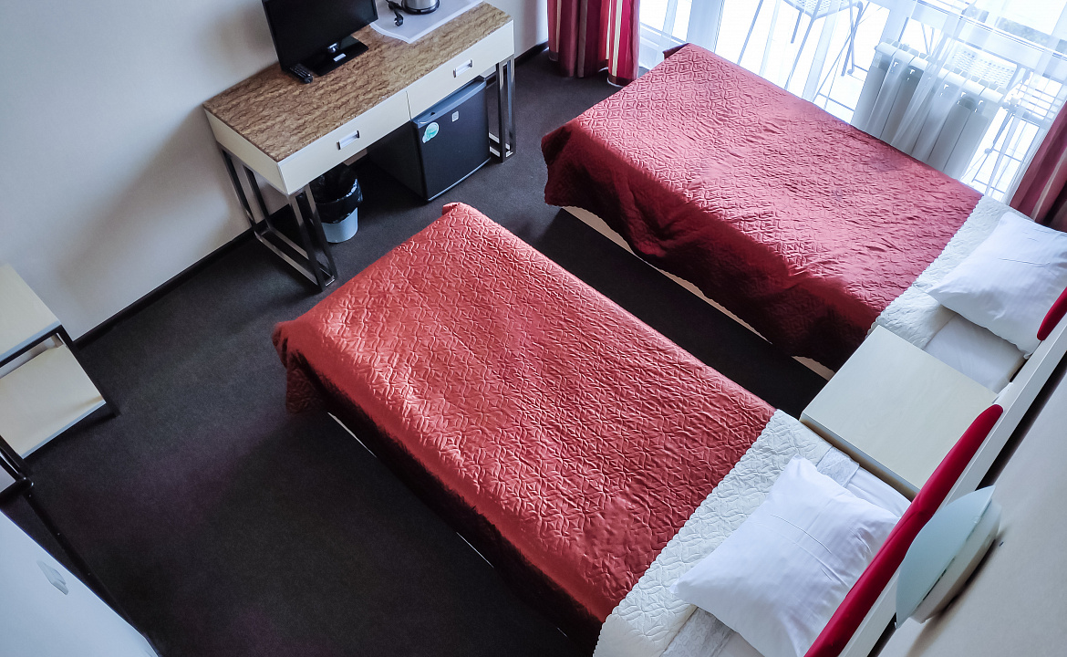 Стандарт с двумя раздельными кроватями. Отель Апартаменты Волна. Сочи Стандарт с двумя раздельными кроватями. Отель Апартаменты Волна. Сочи