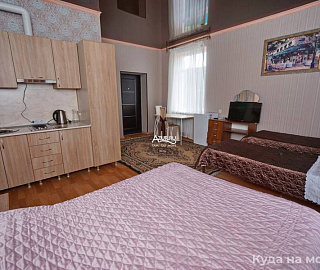 Четырехместный номер-студия. Гостевой дом "Нур". Четырехместный номер-студия. Гостевой дом "Нур".