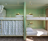 Кровать в общем номере для женщин с 4 кроватями. Хостел Bamboo Hotel. 