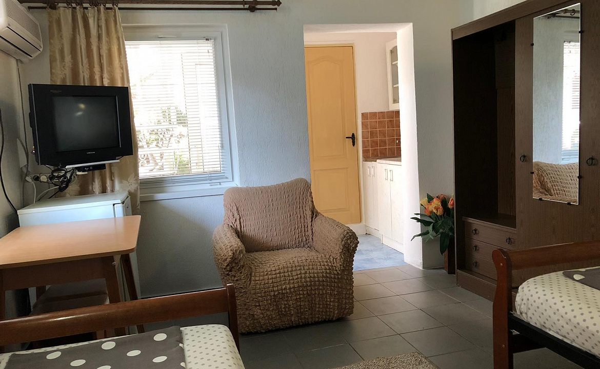 Двухместный номер с 1 кроватью и мини-кухней. Гостевой дом АнНи. Гаспра