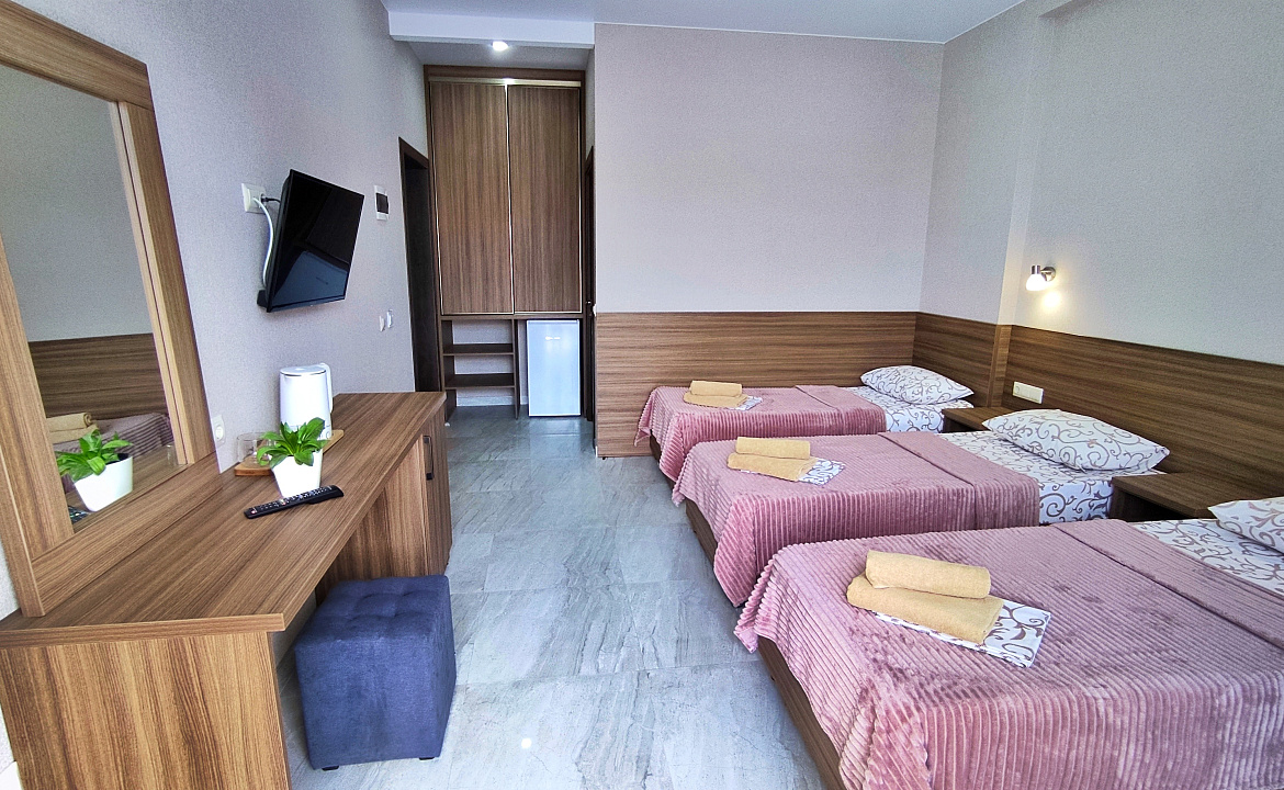 3-местный Комфорт с индивидуальным балконом. Гостевой дом "Одиссей" - Кабардинка. Кабардинка