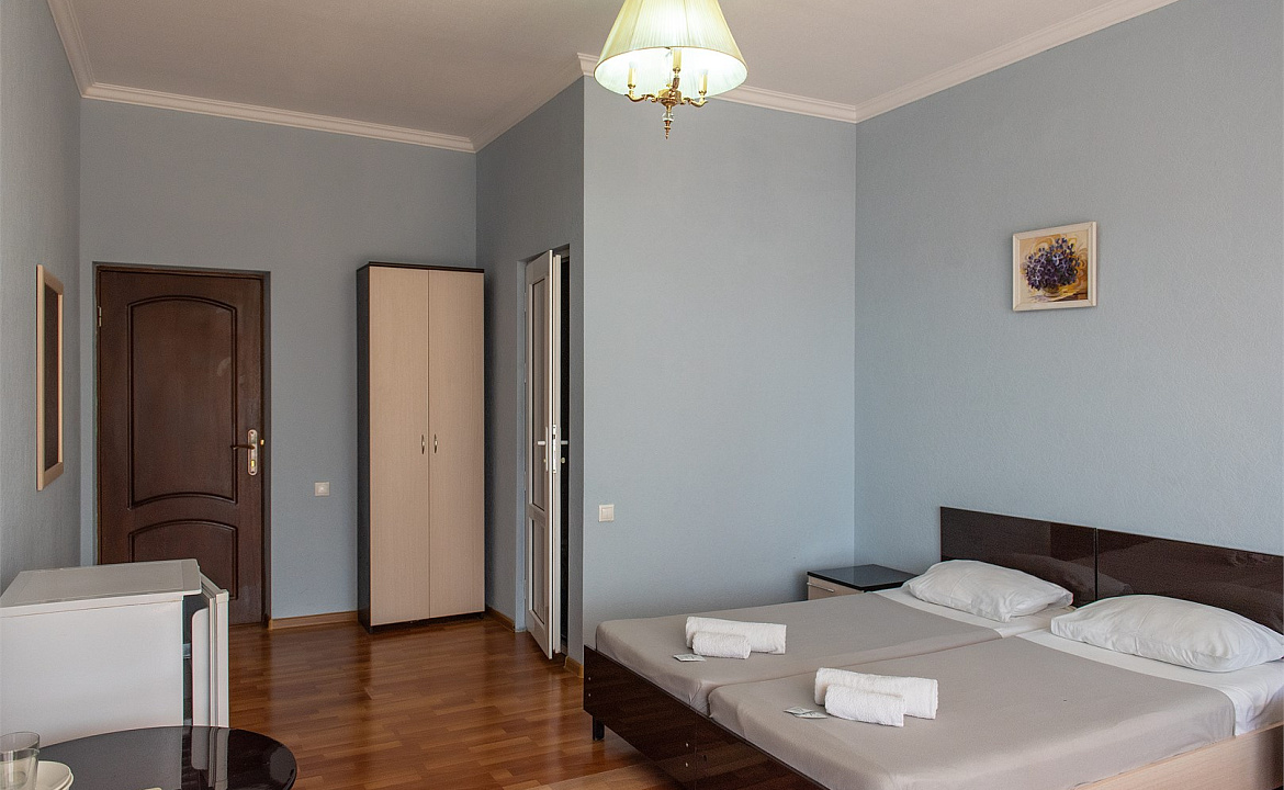 Трехместный номер с балконом и видом на бассейн. Отель "Ниагара Фоллс". Сочи