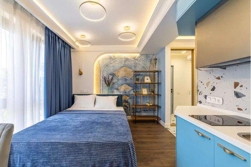 Стандартные апартаменты. Квартира в многоквартирном доме Апартаменты ЖК «Красная площадь». Сочи