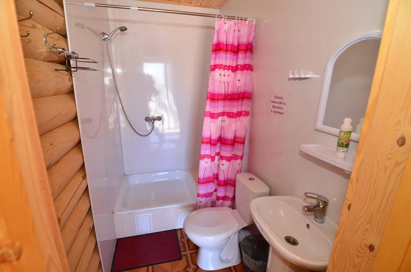 Деревянный коттедж (эко-дом) 2-местный номер. Гостевой дом «В гостях у Тихона». Заозерное