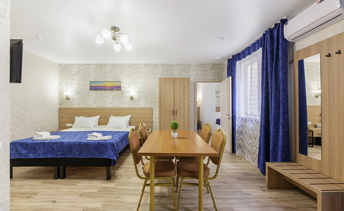 Семейные апартаменты 2-х комнатные. Отель "Alfa Summer". Анапа