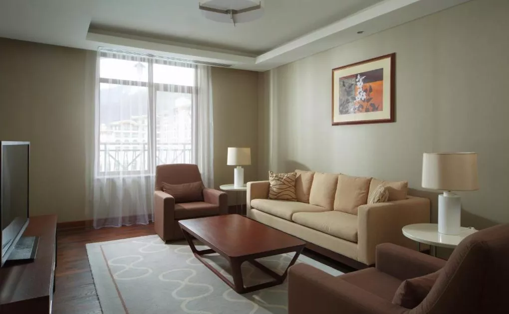 . Курортный отель Sochi Marriott Krasnaya Polyana . Красная Поляна