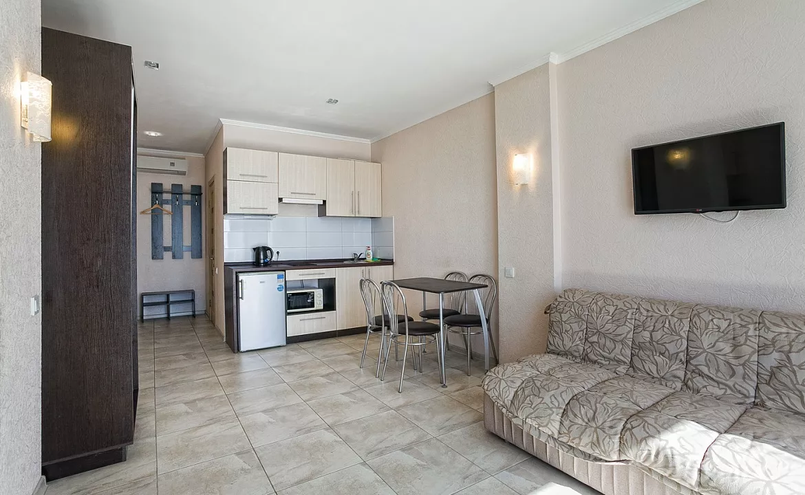 Квартира-студио №3. Квартира в многоквартирном доме Видовые апартаменты в Мисхоре. Кореиз Квартира-студио №3. Квартира в многоквартирном доме Видовые апартаменты в Мисхоре. Кореиз