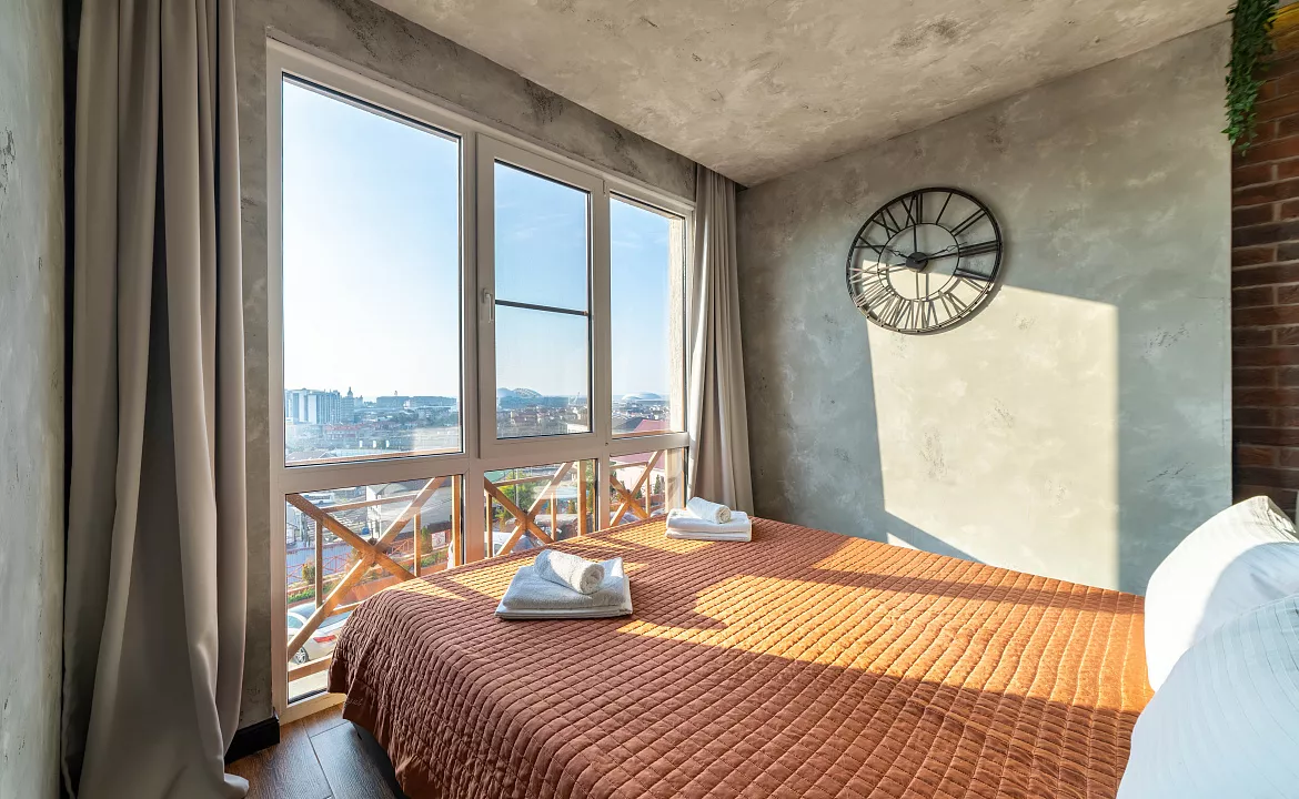 Студия с видом на Олимпийский парк. Апартаменты Deluxe ЖК Санни Хилл. Адлер