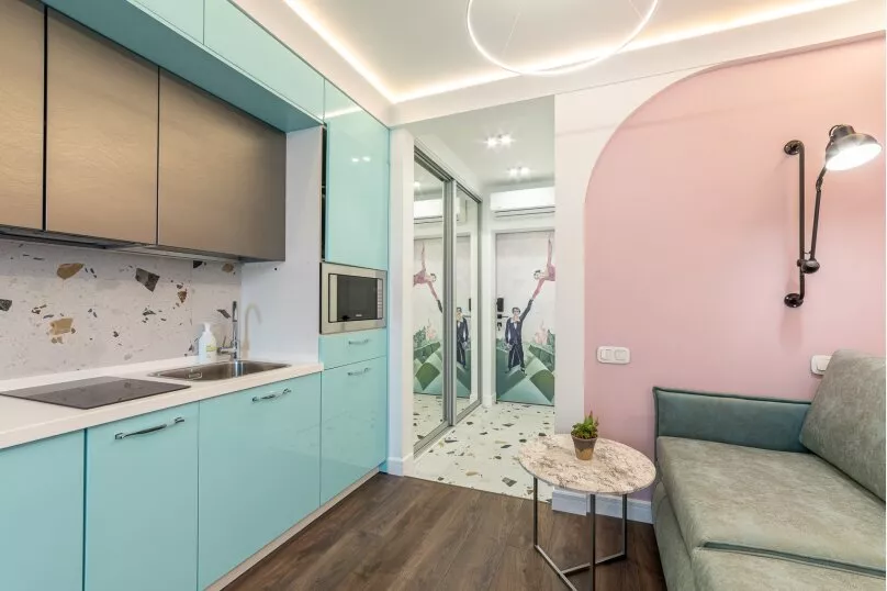 Апартаменты-студия. Квартира в многоквартирном доме Апартаменты ЖК «Красная площадь». Сочи