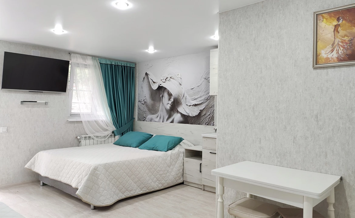 Уютный семейный номер с кухней.. Гостевой дом "Уда-ча". Лазаревское