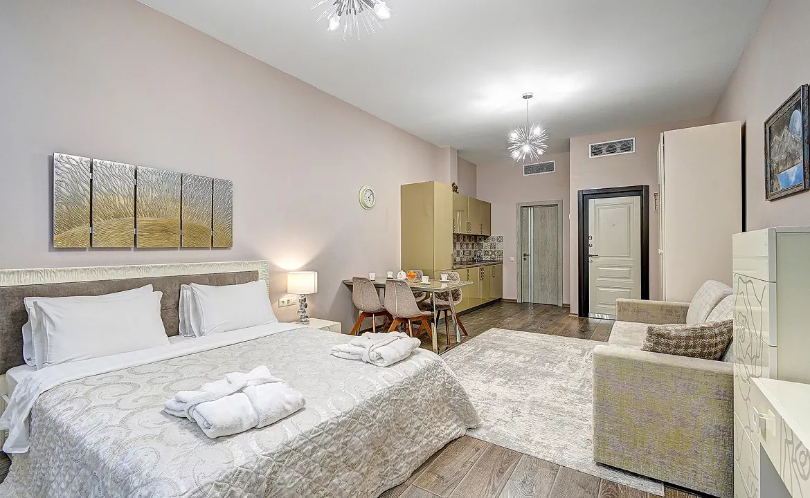 Студия на 4 этаже на 4х чел. premium Apartments actor Galaxy. Сочи