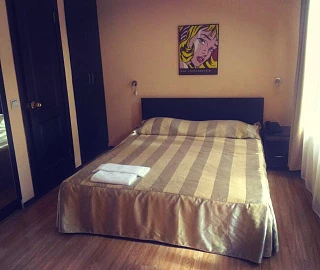 Стандартный номер с кухней и двуспальной кроватью. Гостиничный комплекс Зеленый мыс. 