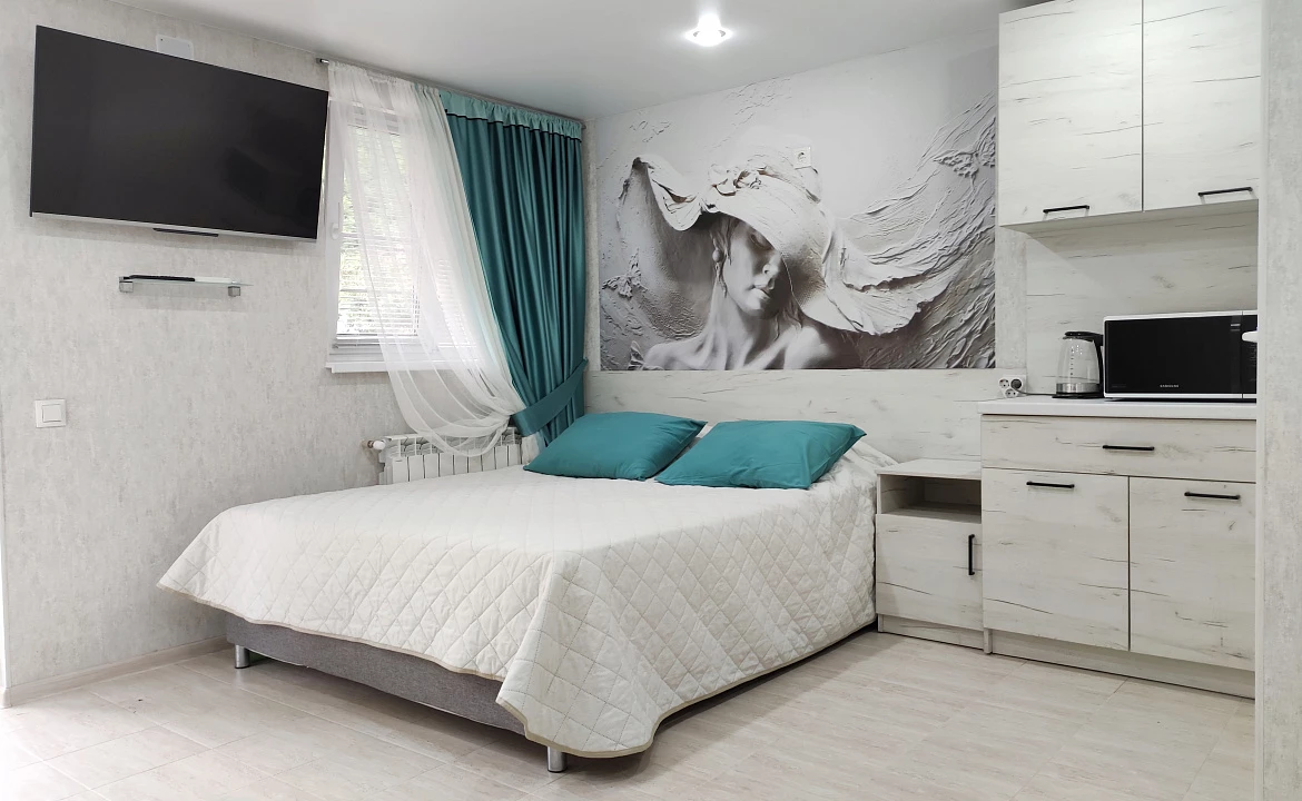 Уютный семейный номер с кухней.. Гостевой дом "Уда-ча". Лазаревское