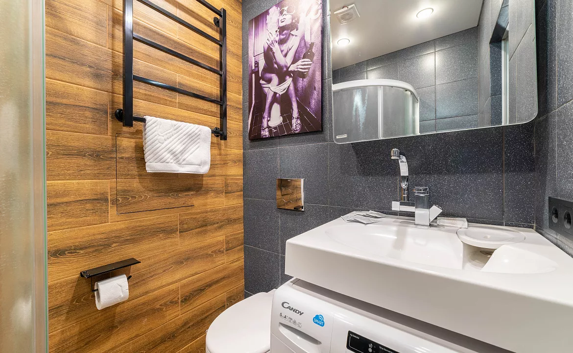 Студия с видом на Олимпийский парк. Апартаменты Deluxe ЖК Санни Хилл. Адлер