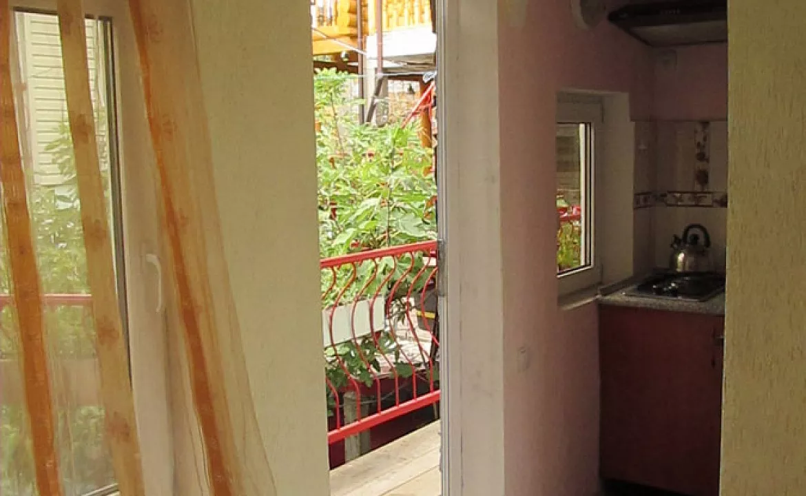 Трехместный номер стандарт с кухней. Гостевой дом "У Леопольдовича". Малореченское