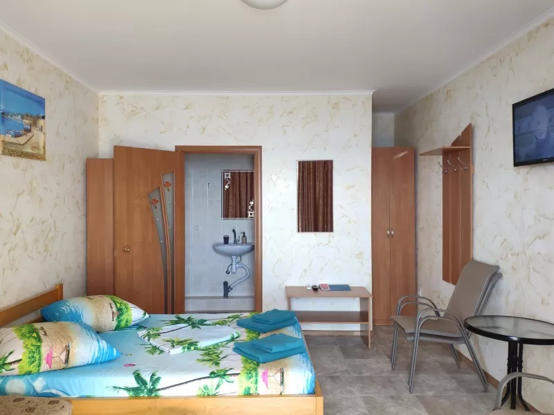 Делюкс, 4-х местный, однокомнатный. Гостевой дом Панорама. Малореченское