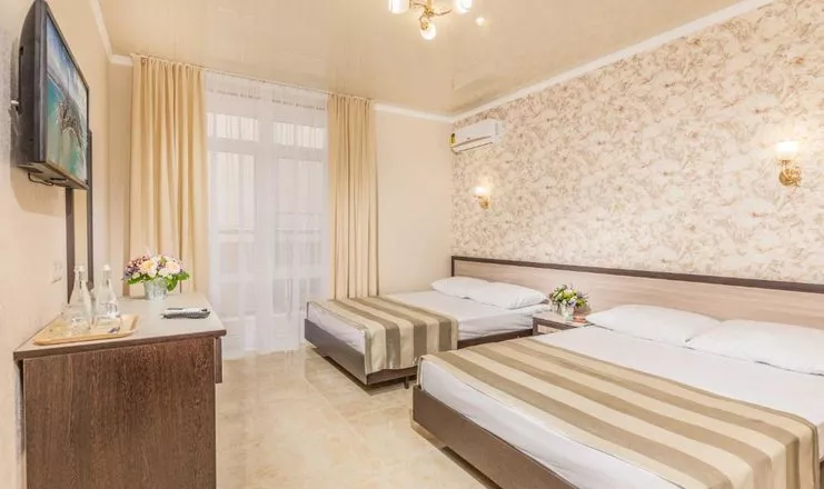 СТАНДАРТНЫЙ 2-МЕСТНЫЙ. Отель «Посейдон у моря». Анапа