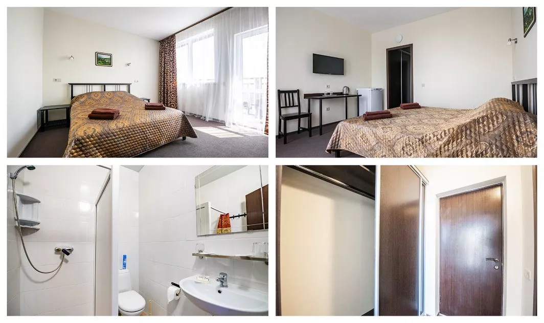 2х-местный номер с балконом и видом во внутренний двор турбазы. База отдыха «ВОЛНА». Ейск