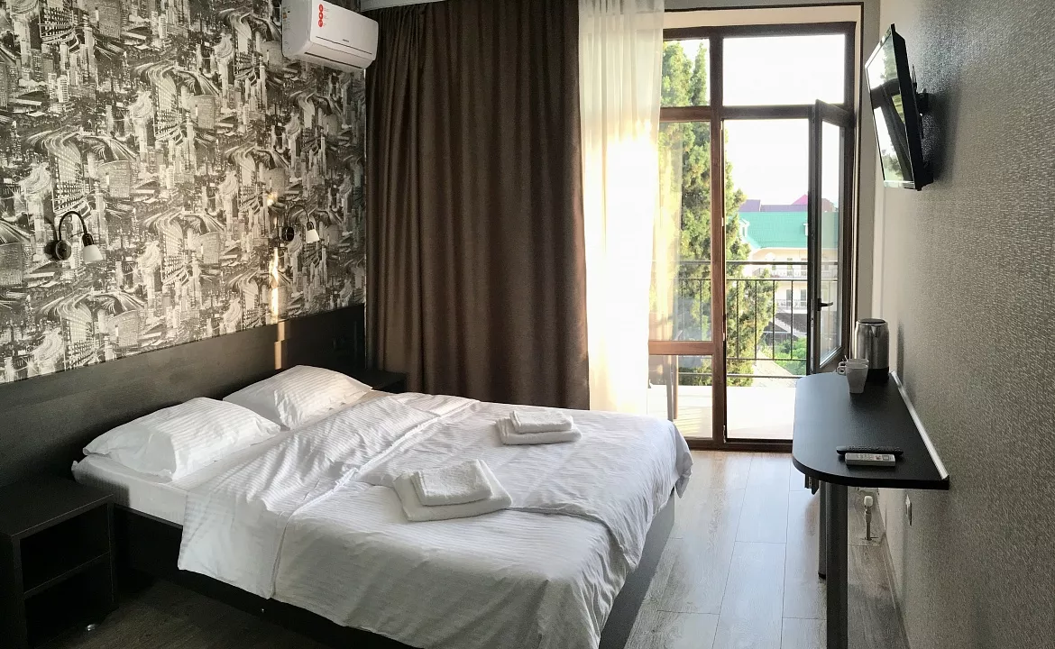 2 местный номер с балконом с видом на море. Гостевой дом София - Лазаревское. Лазаревское