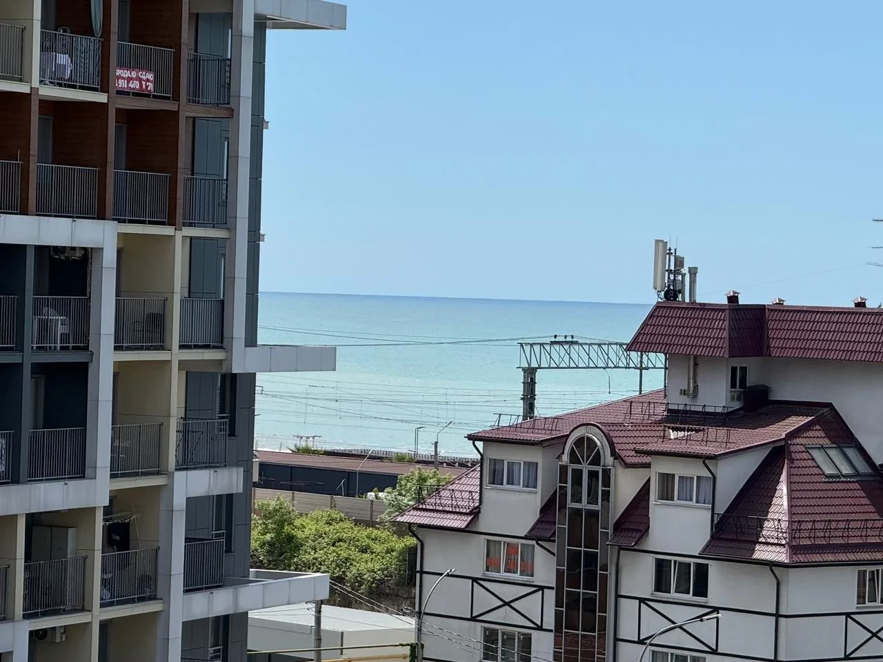 . Квартира в многоквартирном доме Студия у моря с красивым видом. Дагомыс