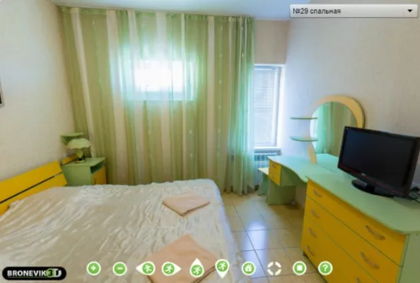 КОМНАТА №29, 4-Х МЕСТНОЕ ЖИЛЬЕ С КУХНЕЙ. Гостевой дом "Гурзуфские зори". Гурзуф