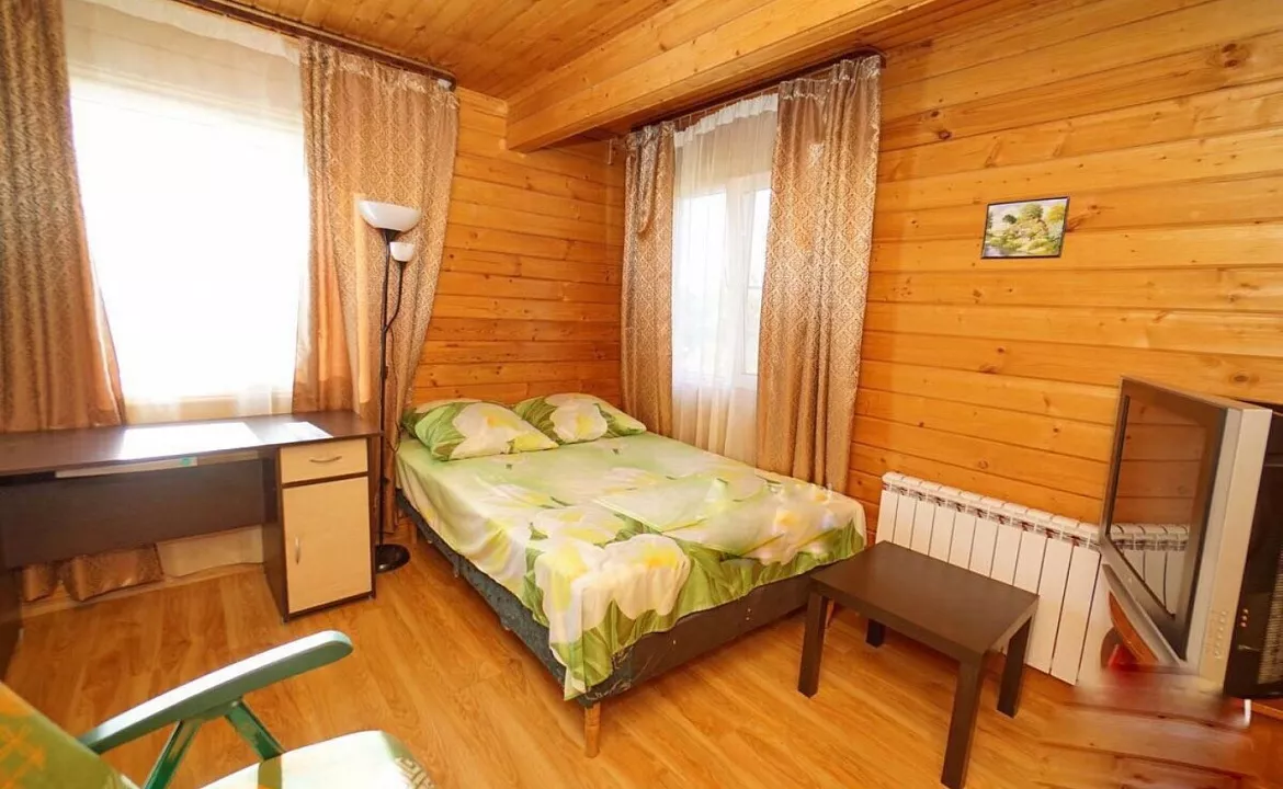 Дом под ключ 120 кв.м.. Коттедж "Брусовый у Моря с бассейном". Макопсе