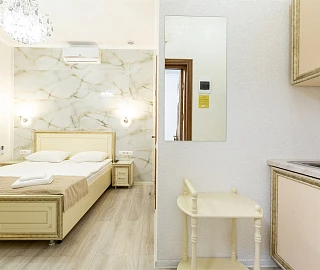 Двухместный с кухней без окна. Отель "Сочи Галерея Парк". 