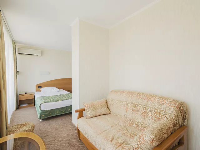 Однокомнатный двухместный улучшенной планировки с двумя раздельными кроватями. Отель "Магнолия". Сочи