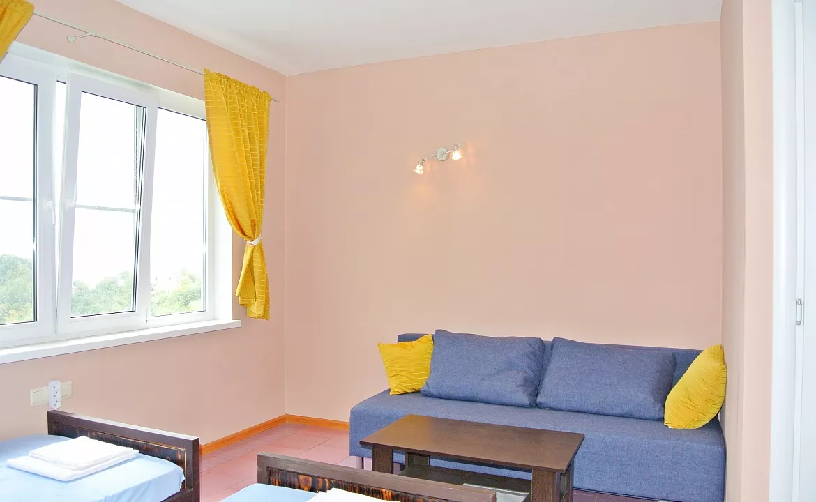 Уютный номер с видом на море. Гостевой дом Ретритный Центр "Дивный Лотос". Вардане