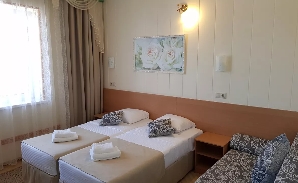 Люкс со смежным балконом 2хместный. Отель АСТОН. Нижнее Джемете