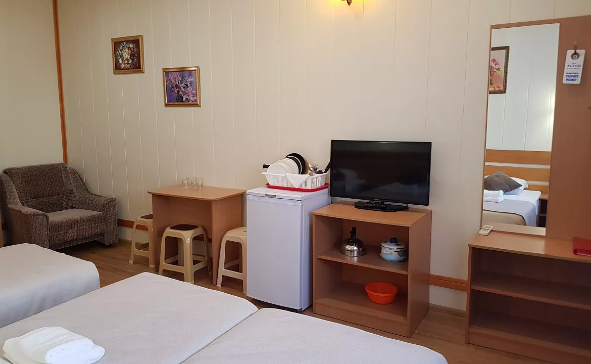 Полулюкс с общим балконом 3хместный. Отель АСТОН. Нижнее Джемете