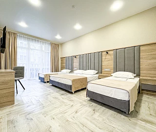 Корпус 2 Delux 4-х местный (с балконом). Anzhelina Family Hotel. Корпус 2 Delux 4-х местный (с балконом). Anzhelina Family Hotel.