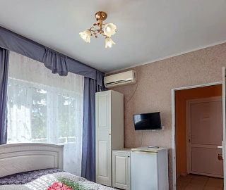 2-х местный номер «стандарт» с двуспальной кроватью. Гостевой дом "Виолетта". 