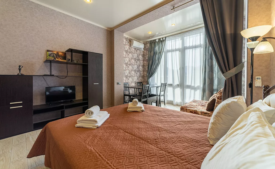 Студия с видом на горы. Апартаменты Deluxe в Эсто-Садок 16. Красная Поляна