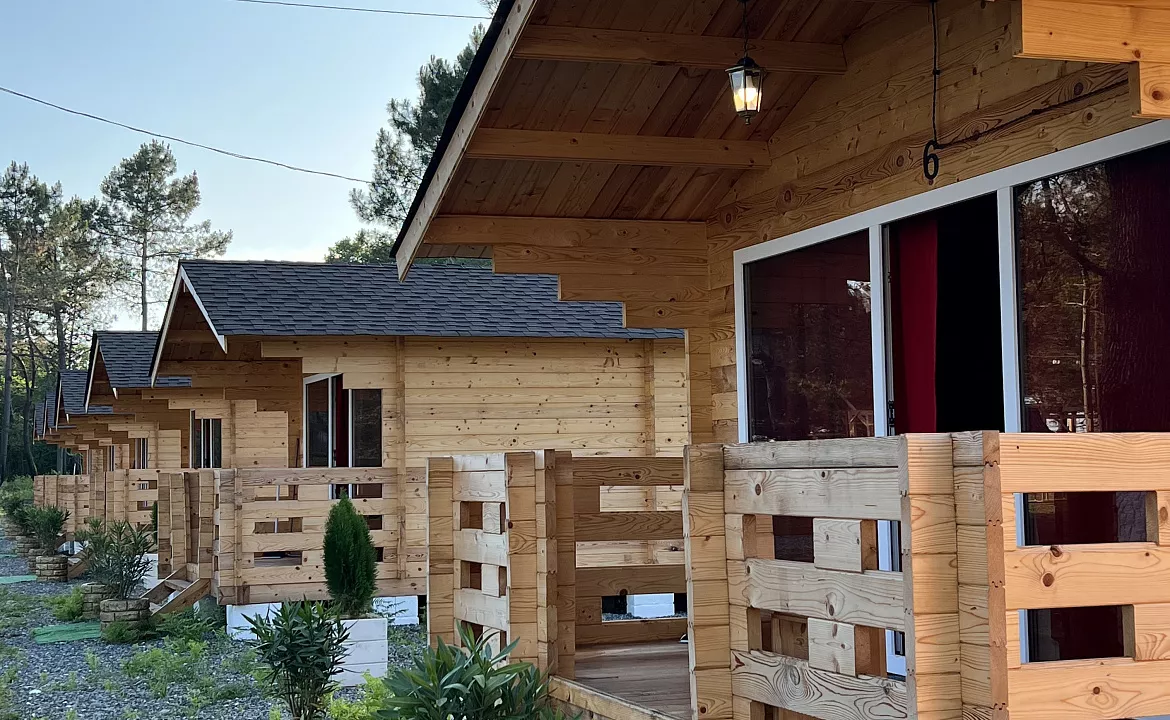 Дом на берегу моря. База отдыха Сосновый бор. Сухум