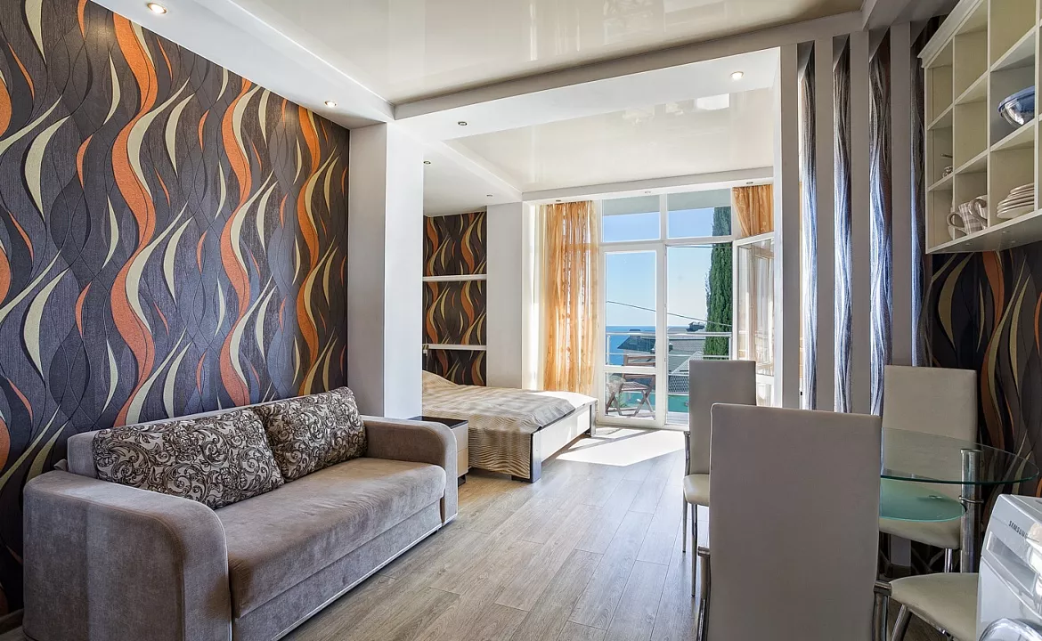 Квартира-студио №4. Квартира в многоквартирном доме Видовые апартаменты в Мисхоре. Кореиз Квартира-студио №4. Квартира в многоквартирном доме Видовые апартаменты в Мисхоре. Кореиз