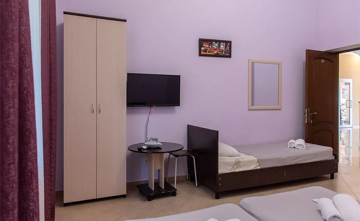 Трехместный номер на 1 этаже. Отель "Ниагара Фоллс". Сочи