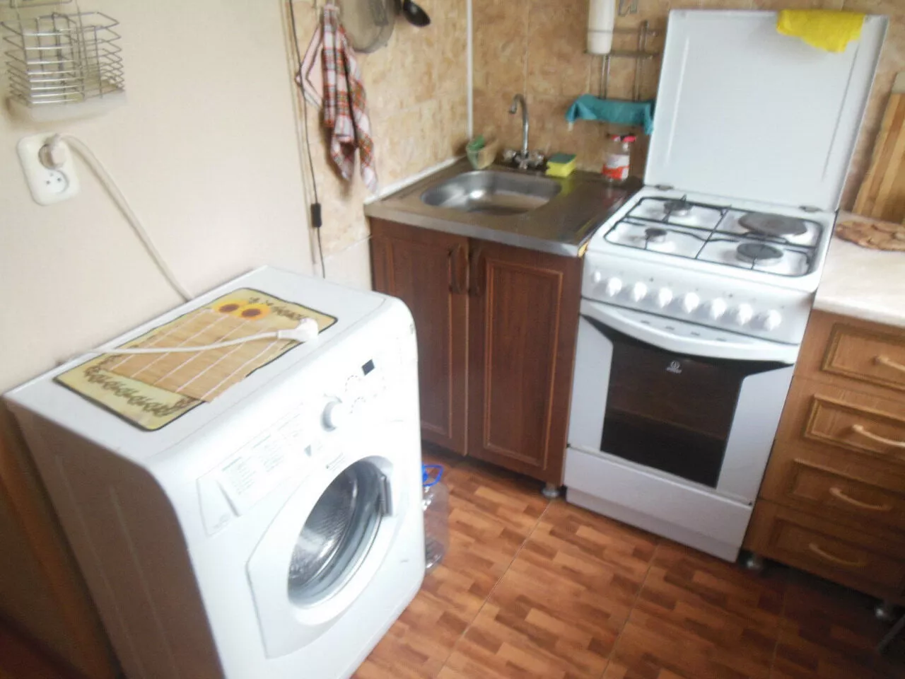 . Квартира в многоквартирном доме 1к квартира "Лора" в Новом Афоне 1 линия. Новый Афон