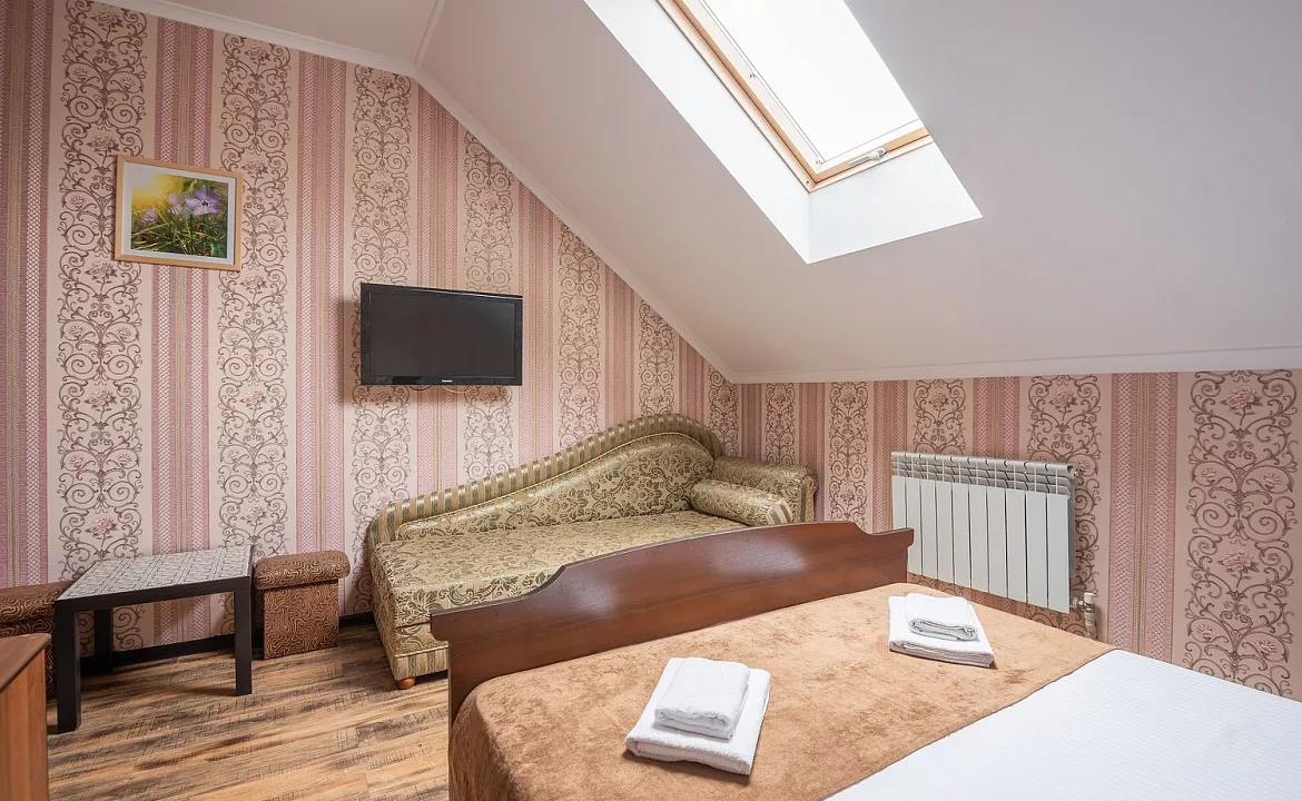 Трёхместный стандарт. Мини отель «Эдельвейс». Адлер