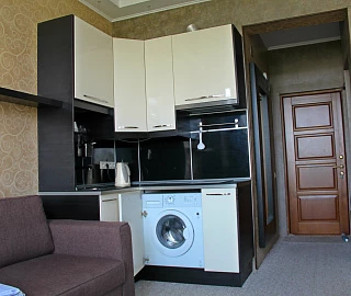 Люкс двухкомнатный с видом на море. Отель Апартаменты Волна. 