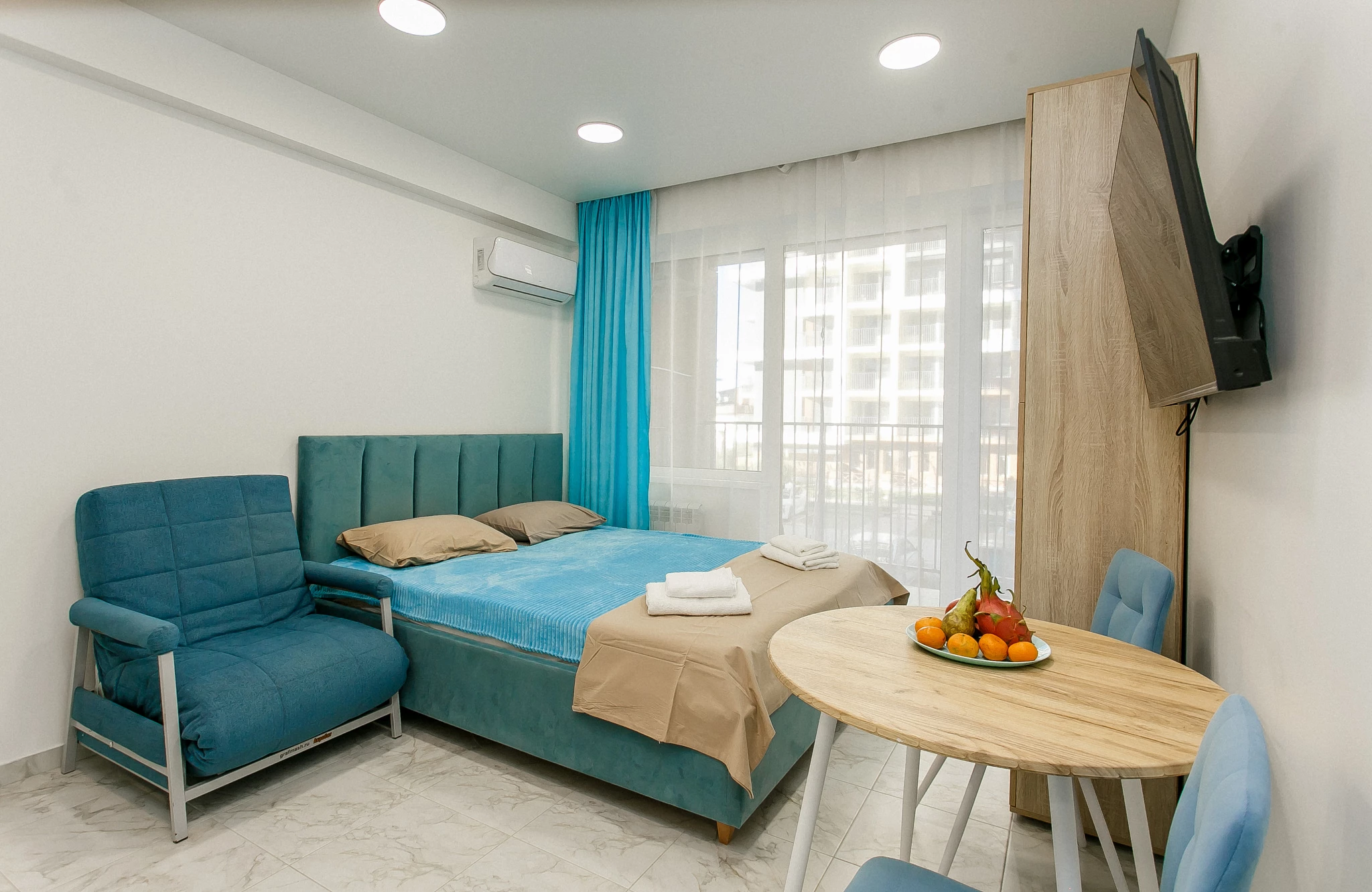 . Квартира в многоквартирном доме Стильная студия у самого моря. Дагомыс