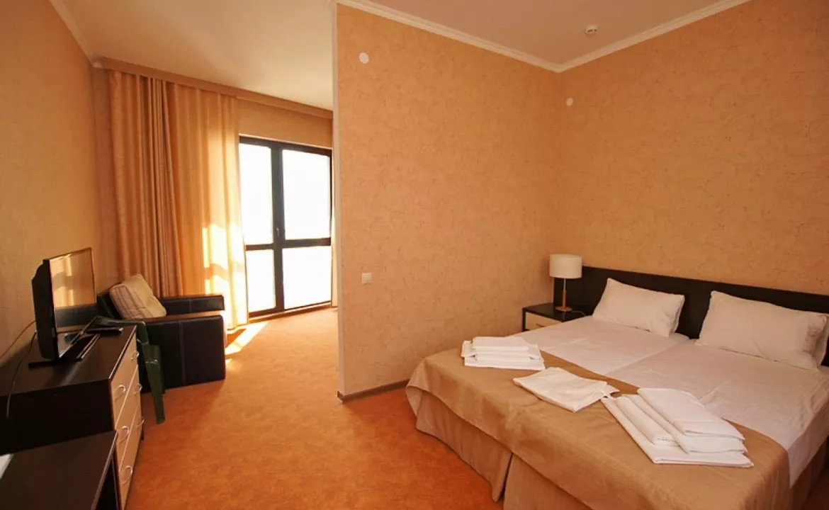  Стандартный двухместный номер с видом на море. Гостинично-ресторанный комплекс «Golden hills». Лермонтово